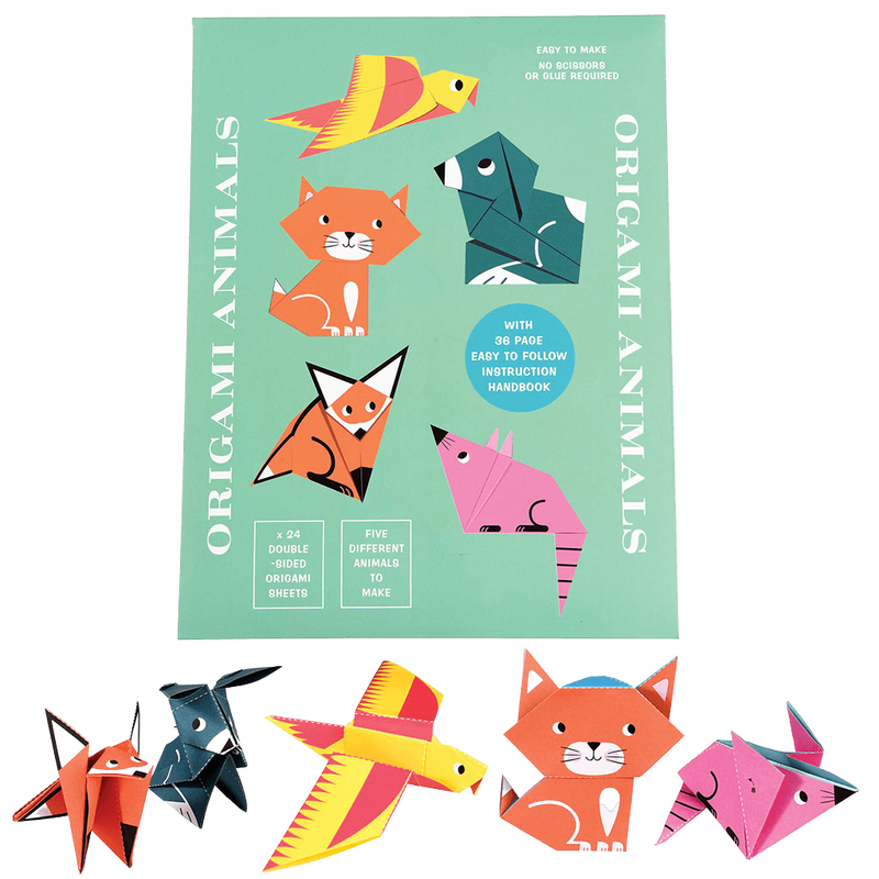 Papier dwustronny origami do tworzenia zwierząt, Rex London