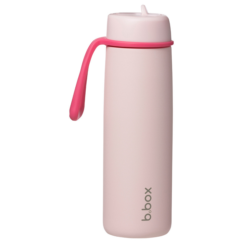 b.box Butelka termiczna ze stali nierdzewnej | składany ustnik 690 ml, Pink Paradise