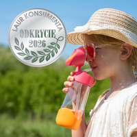 B.box Bidon dla dziecka - butelka na wodę ze słomką tritanowa 450 ml Strawberry Shake