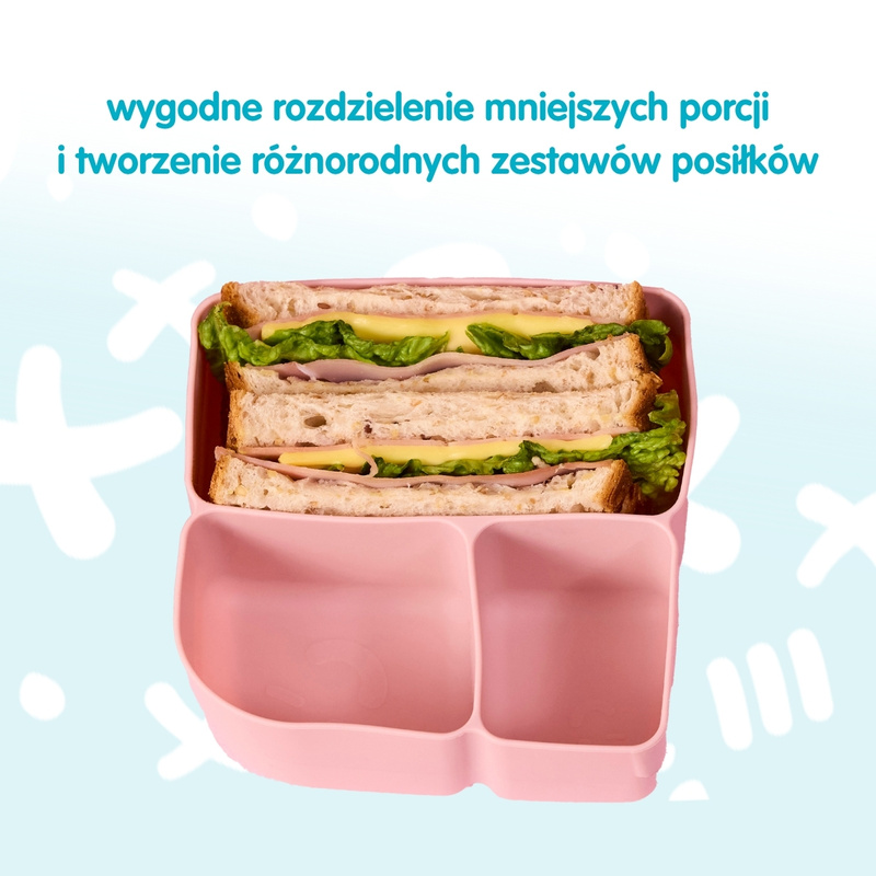 b.box Silikonowy wkład do lunchboxa z dodatkowymi przegródkami Forest