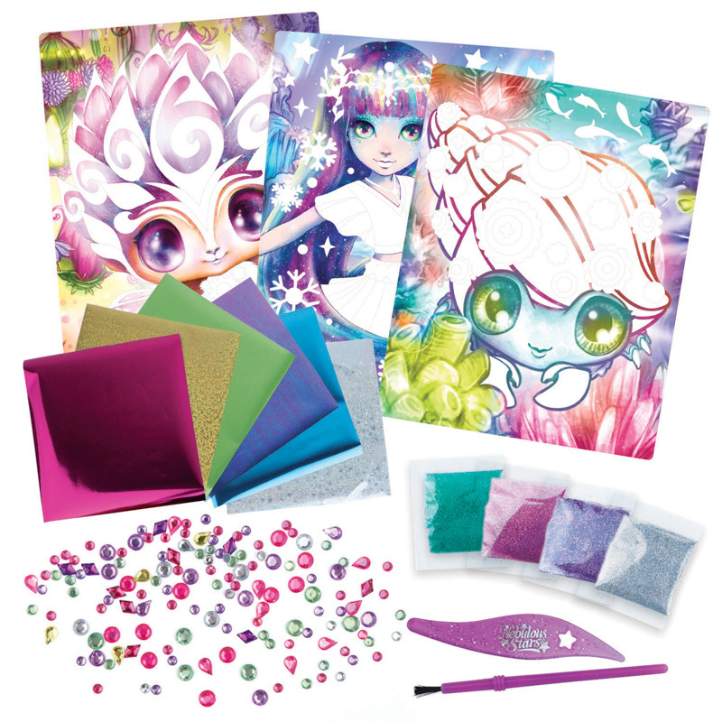Nebulous Stars Album do scrapbookingu – zestaw kreatywny dla dzieci z folią i cyrkoniami 7+ Marinia, OUTLET