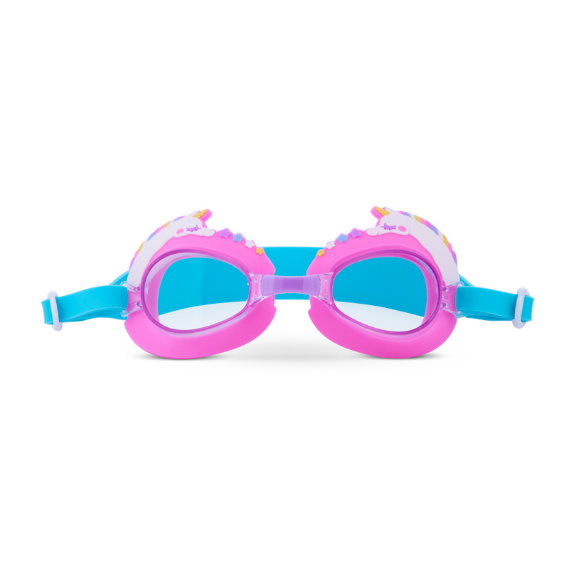 Aqua2ude Okulary do pływania dla dzieci – Uroczy jednorożec, róż – anti-fog, ochrona UV, 3+