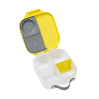 Zestaw Mini Lunchbox + Butelka tritanowa ze słomką 450 ml, Lemon Sherbet, b.box