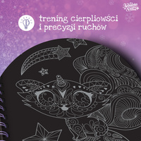 Nebulous Stars Kolorowanki dla dzieci z czarnymi kartkami i metalicznymi pisakami 7+ rozm. M Isadora 