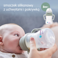B.box kubek do nauki picia dla dziecka - zestaw 4w1 240 ml Sage, OUTLET