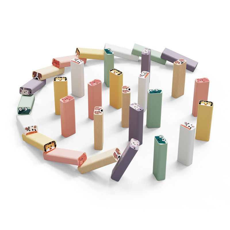 Topbright Jakie to zwierzę? Drewniana wieża z klocków – strategiczna gra zręcznościowa 36 mies. +