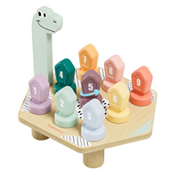 Topbright Gra do nauki kolorów i liczb | Zabawka edukacyjna Happy Dino Twist 36m+