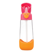 b.box Bidon dla dziecka - butelka na wodę ze słomką tritanowa 600ml Strawberry Shake