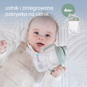 B.box kubek do nauki picia dla dziecka - zestaw 4w1 240 ml Sage