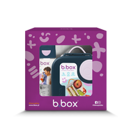 Zestaw Mini Lunchbox + Butelka tritanowa ze słomką 450 ml, Indigo Rose, b.box