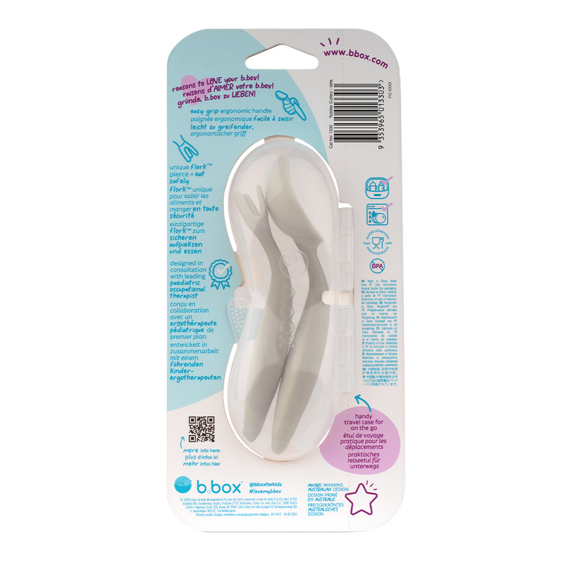 b.box Pierwsze sztućce BLW dla niemowląt, Latte