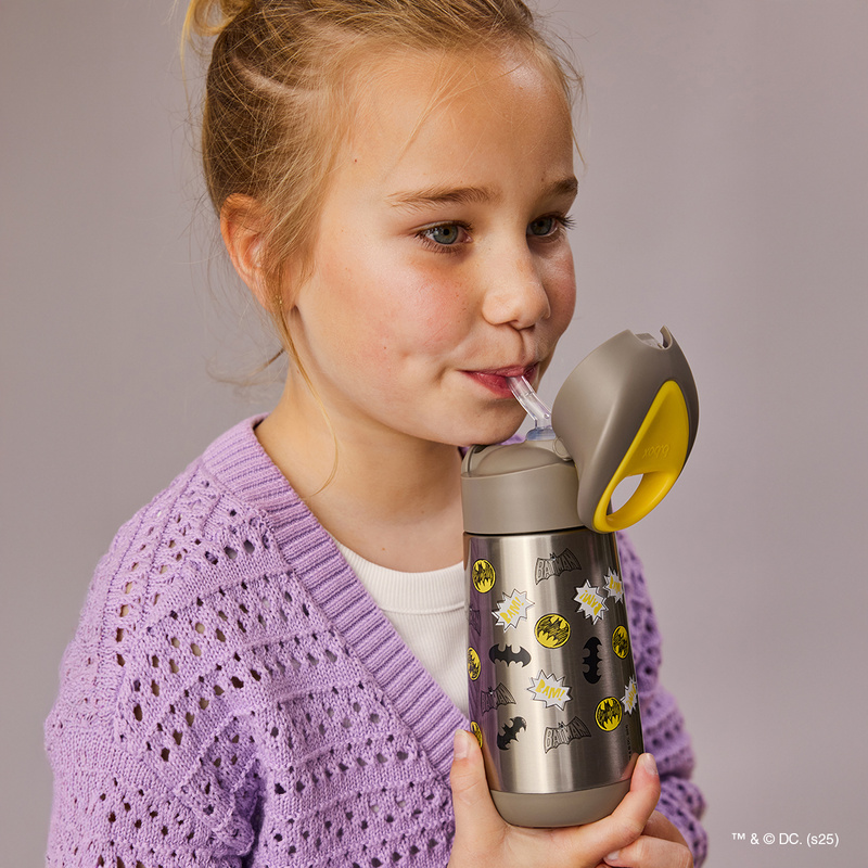 Batman by b.box butelka termiczna - bidon dla dzieci ze słomką 350 ml