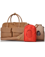 Torba dla mamy Loreto, naturalna skóra, PacaPod