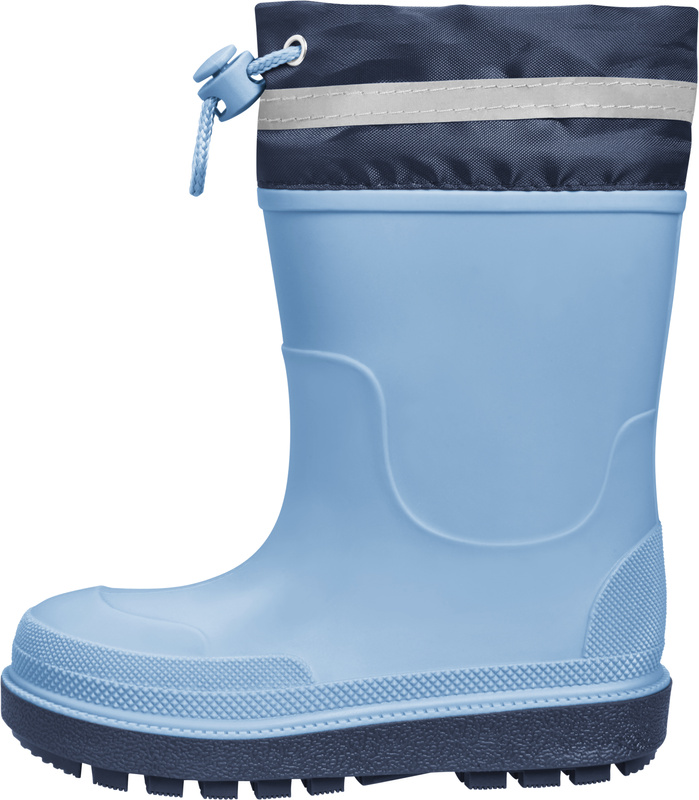 Kalosze dziecięce z ociepleniem i ściągaczem, niebieskie, Playshoes