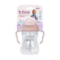 B.box bidon dla dzieci - kubek niekapek ze słomką 240 ml Blush