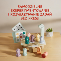 Topbright Gra do nauki kolorów i liczb | Zabawka edukacyjna Happy Dino Twist 36m+