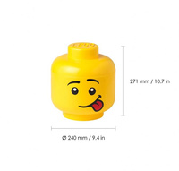 Pojemnik LEGO® Głowa, Chłopiec Głuptasek, duży