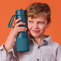 b.box b.box Silikonowa nakładka ochronna na butelkę 690 ml, Sea Glass