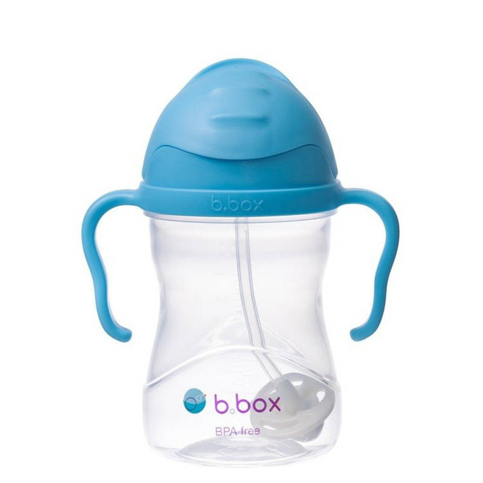 B.box kubek do nauki picia dla dziecka - zestaw 4w1 240 ml borówkowy