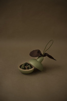 GRUSZKA Z PRZYJACIELEM, drewniana zabawka dla dzieci, kolorowa, Babai, EKO