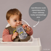 Batman by b.box bidon dla dzieci - kubek niekapek ze słomką 240 ml, OUTLET