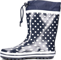 Kalosze rozm. 24/25, granatowe w kropki, Playshoes