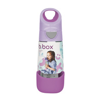 B.box Bidon dla dziecka - butelka na wodę ze słomką tritanowa 450 ml Sugar Plum