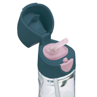 B.box Bidon dla dziecka - butelka na wodę ze słomką tritanowa 450 ml Indigo Rose