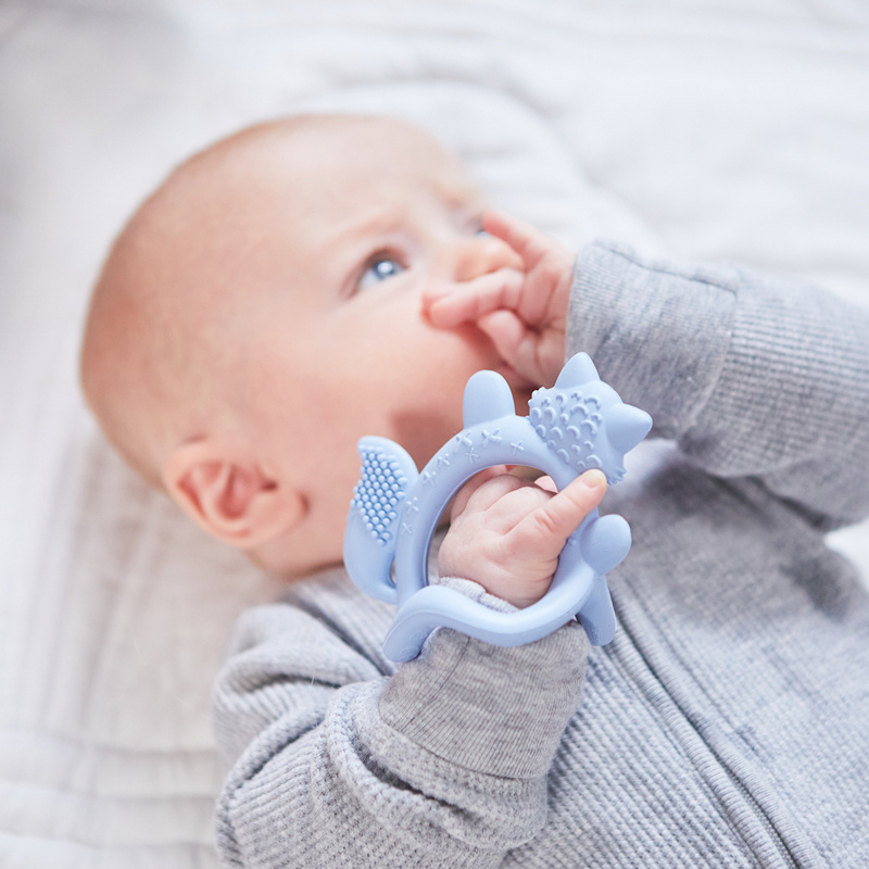 B.box gryzak lisek dla dzieci i niemowląt Lullaby Blue