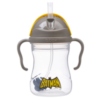 Batman by b.box bidon dla dzieci - kubek niekapek ze słomką 240 ml, OUTLET