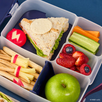 Harry Potter by b.box Lunchbox dla dzieci do szkoły - szczelna śniadaniówka z przegródkami i wkładem chłodzącym