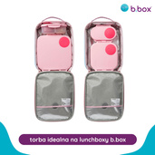  b.box Torba termiczna z rączką na lunchbox do szkoły – torba termoizolacyjna śniadaniowa dla dzieci Morning Sky