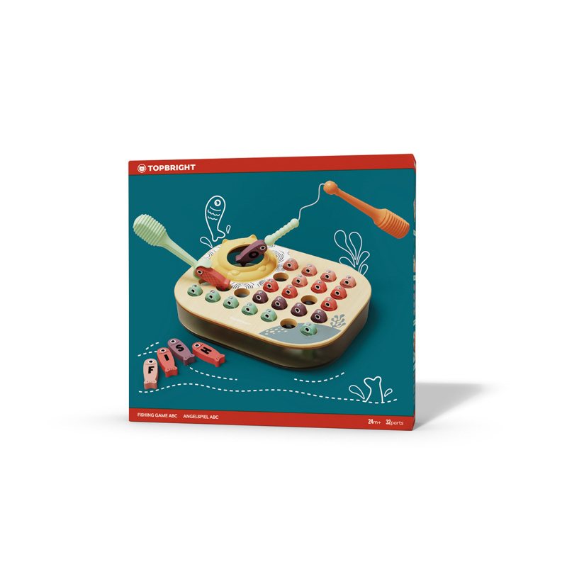 Topbright Łowimy rybki ABC gra zręcznościowa na magnes – nauka liter 24 mies.+