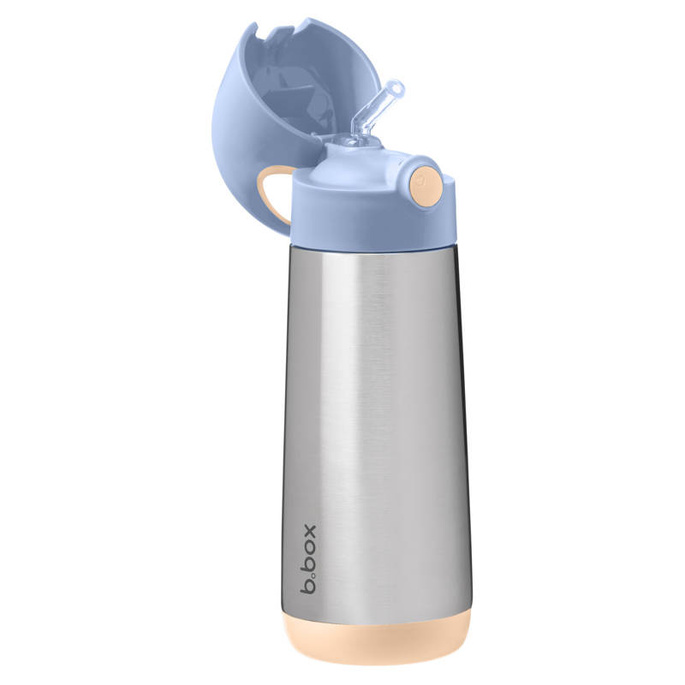 B.box butelka termiczna - bidon dla dzieci ze słomką 500 ml Feeling Peachy