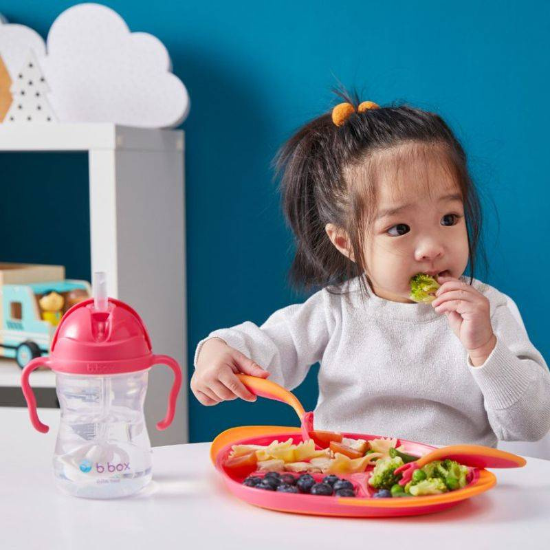 Bidon ze słomką 240 ml, b.box + PORADNIK LOGOPEDYCZNY