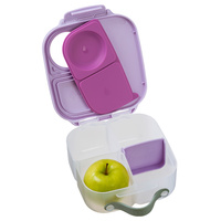 B.box lunchbox dla dzieci do szkoły - szczelna mini śniadaniówka z przegródkami Sugar Plum