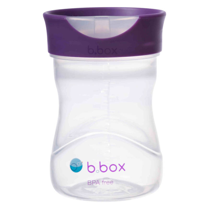 B.box Kubek do nauki picia dla dziecka - kubek treningowy plastikowy 240 m winogronowy