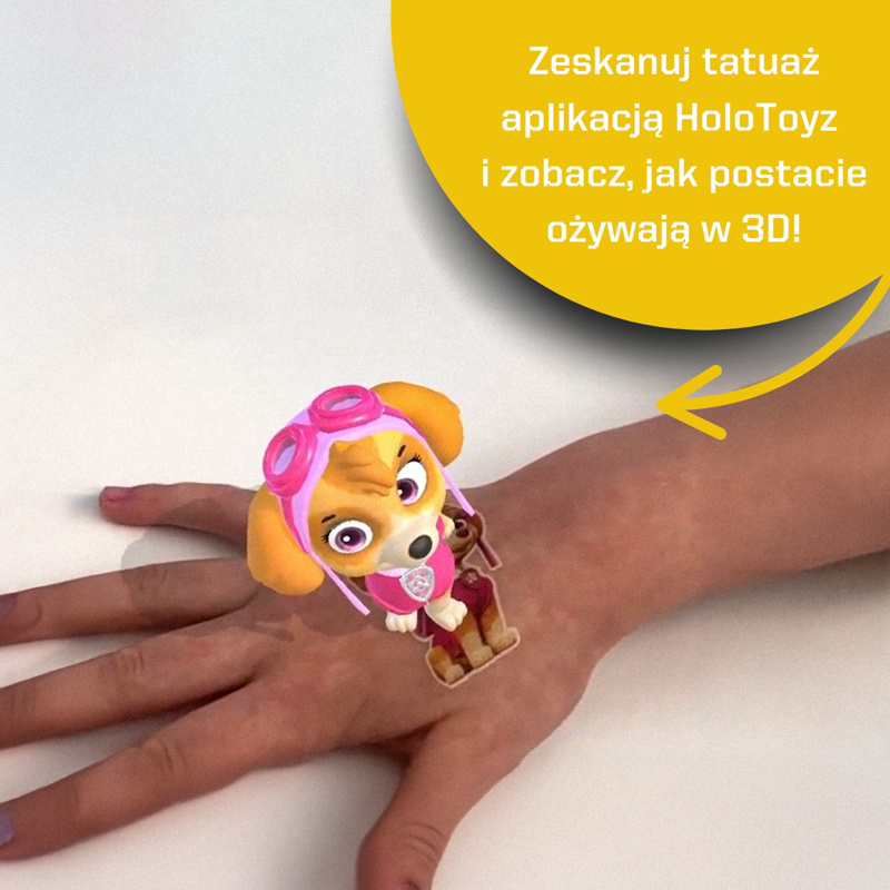 HoloToyz Tatuaże AR Psi Patrol – ulubieni bohaterowie dzieci OUTLET