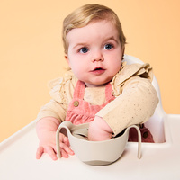 b.box miseczka 3w1: słomka, niewysypek, pojemnik, Latte