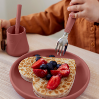 Talerzyk silikonowy bez przyssawki, morelowy, Everyday Baby, OUTLET