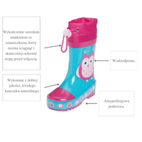 Kalosze dziecięce gumiaki, Sowy, Playshoes