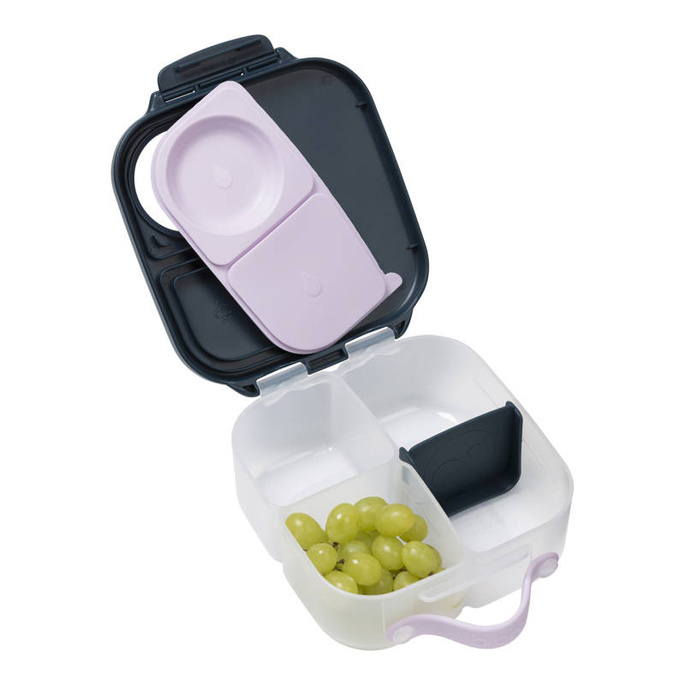 B.box lunchbox dla dzieci do szkoły - szczelna mini śniadaniówka z przegródkami Indigo Rose