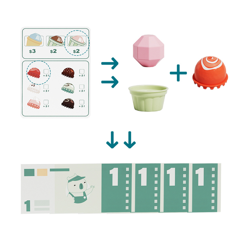 Topbright Zabawka edukacyjna Lodziarnia Boutique dla dzieci 36m+, OUTLET