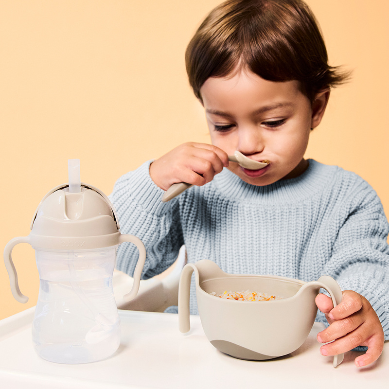 b.box Pierwsze sztućce BLW dla niemowląt, Latte