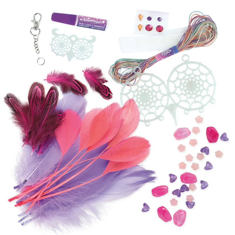 Nebulous Stars Zestaw kreatywny Łapacz snów dla dzieci 8+ | sówki świecące w ciemności