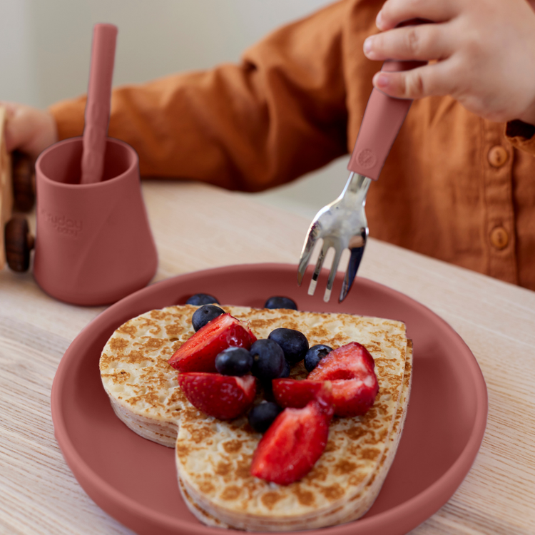 Talerzyk silikonowy bez przyssawki, morelowy, Everyday Baby, OUTLET