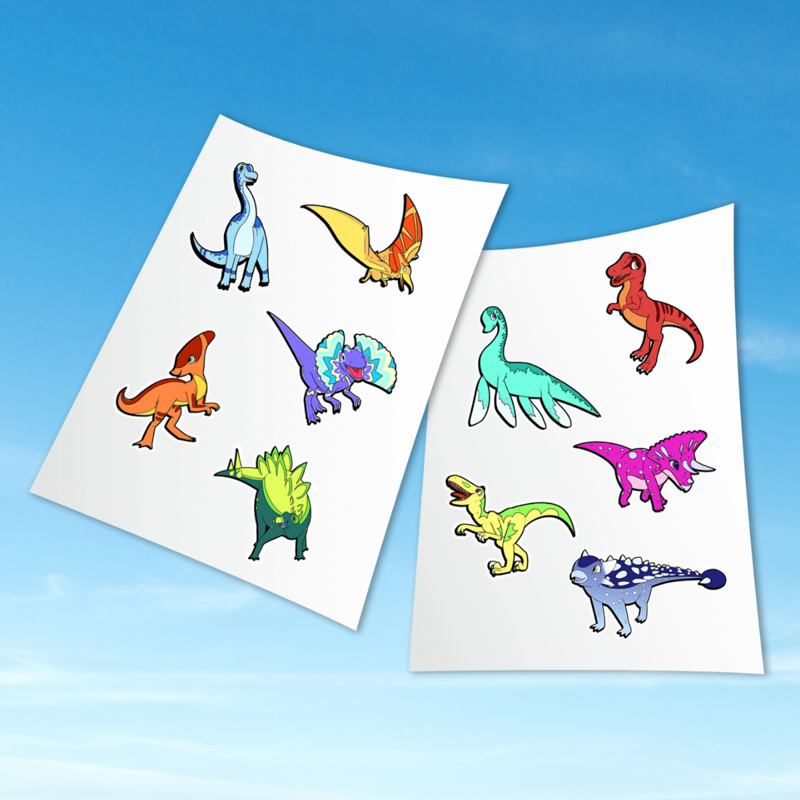 HoloToyz Naklejki AR Jurassic Dinos – dinozaury 3D
