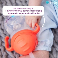 B.box bidon dla dzieci - kubek niekapek ze słomką 240 ml Sage