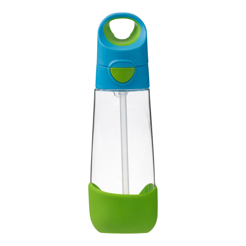 b.box Bidon dla dziecka - butelka na wodę ze słomką tritanowa 600ml Ocean Breeze
