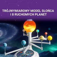 Science Can Interaktywny Układ Słoneczny 3D, 6+ | Edukacyjny model planet z projektorem i funkcjami audio